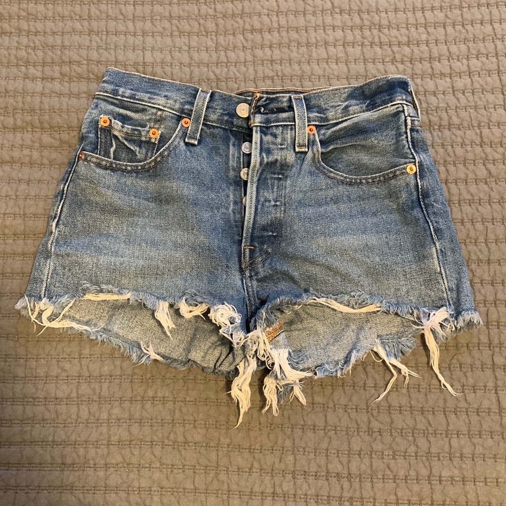 Women's 501 Cotton High-Rise Denim Shorts